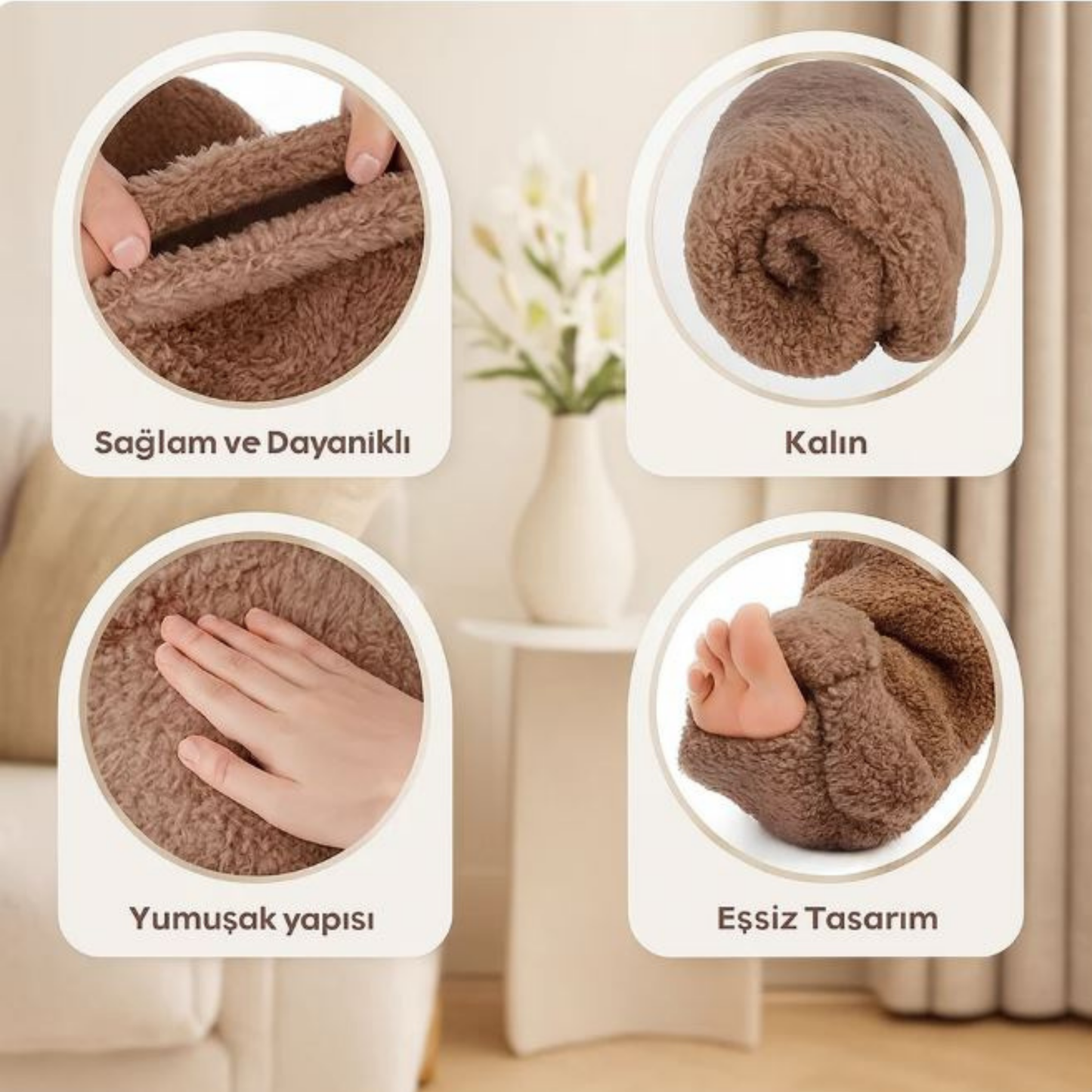 Kışlık Pelus Uzun Çorap