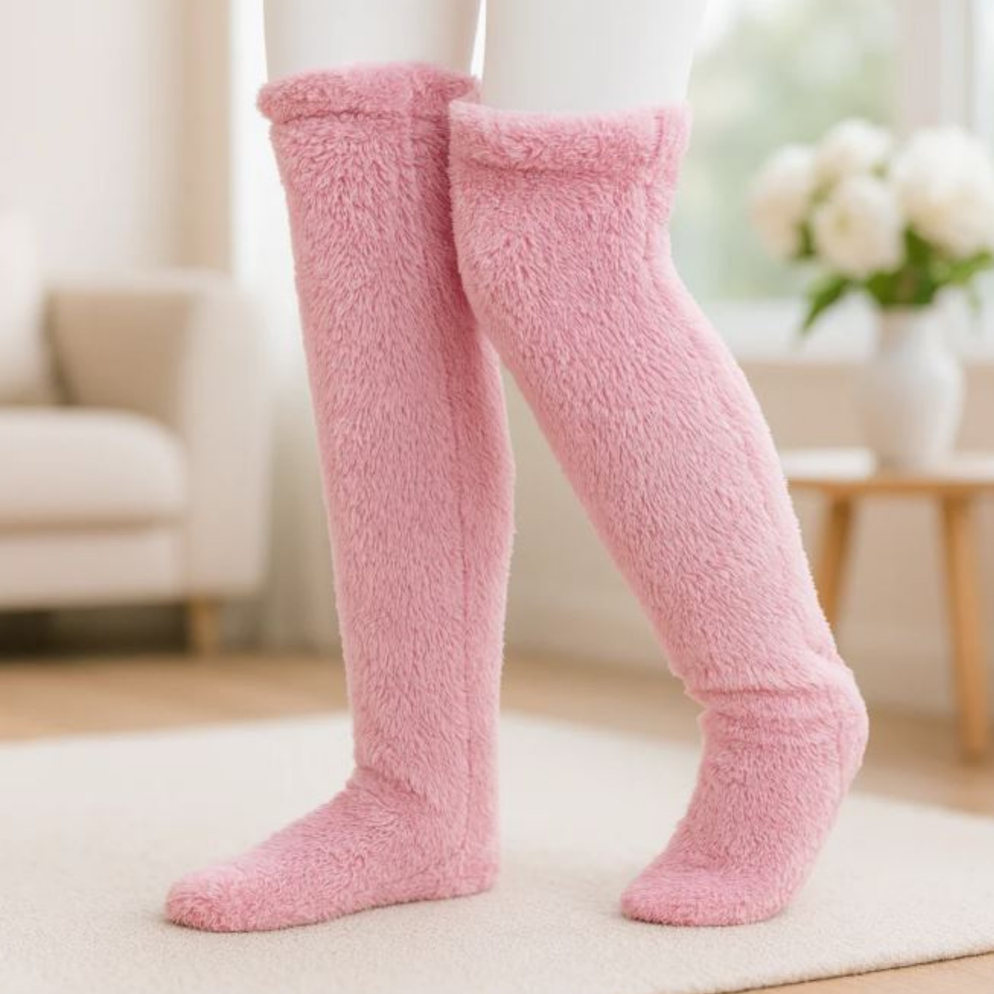 Kışlık Pelus Uzun Çorap