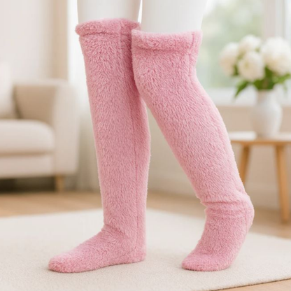 Kışlık Pelus Uzun Çorap
