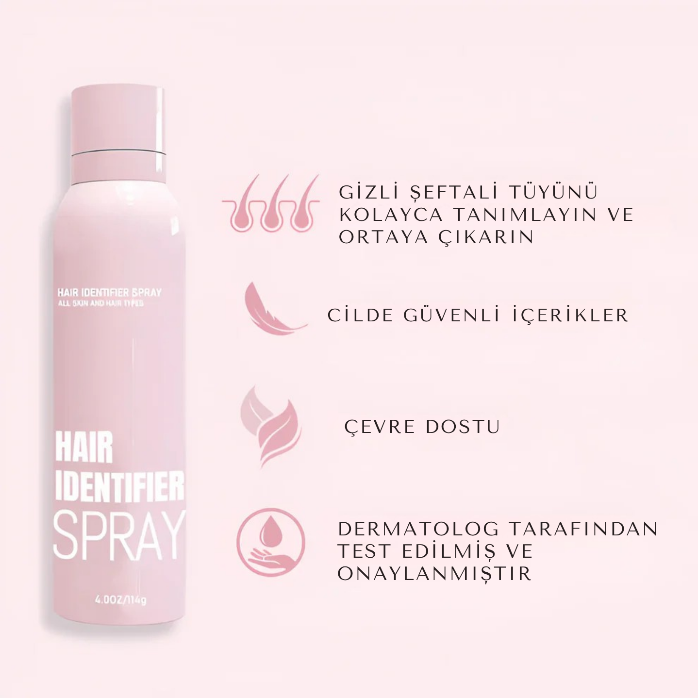 Dermaplaning Öncesi Tüy Tanımlama Spreyi – Yüz & Boyun
